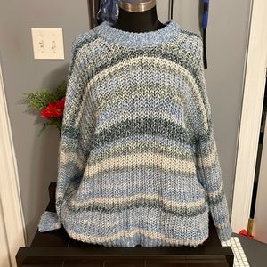 American Eagle Oversized Striped Sweater